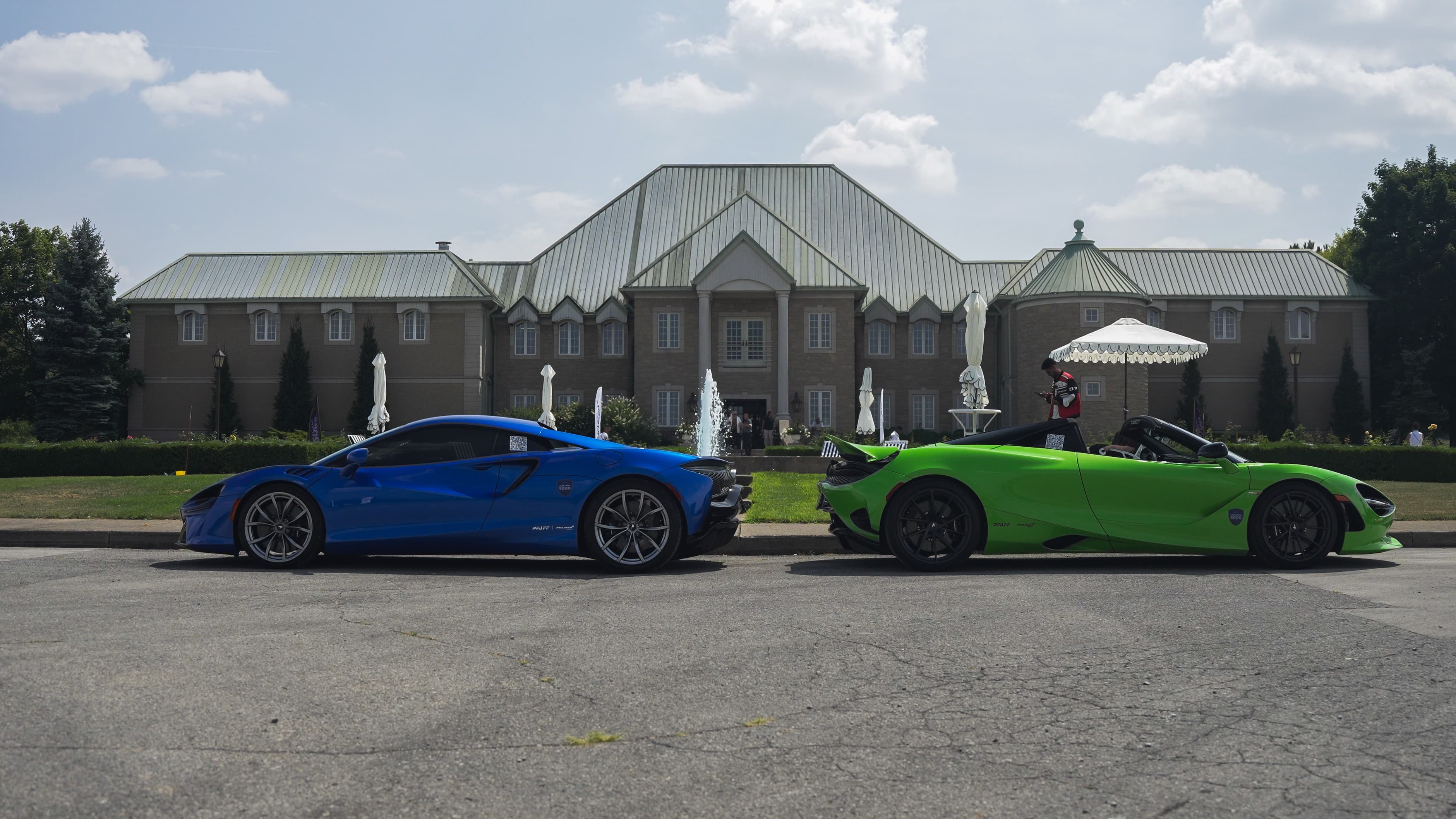 McLaren and Lotus at Mansion